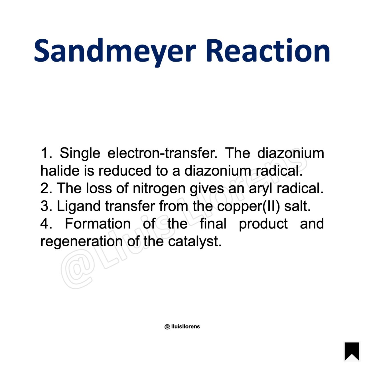 Sandmeyer Reaction Nrochemistry