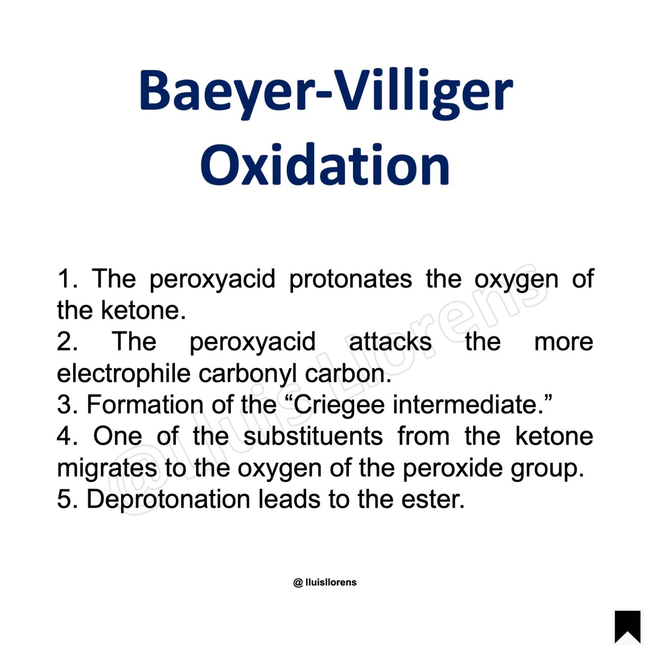 Baeyer-Villiger Oxidation - Nrochemistry