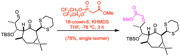 Horner-Wadsworth-Emmons Reaction example 2