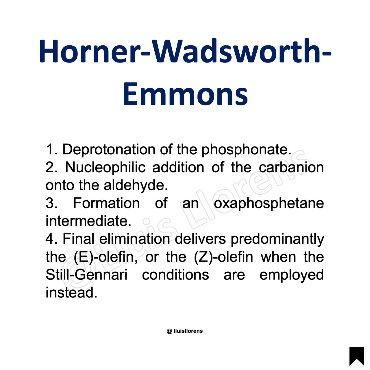 Horner-Wadsworth-Emmons Reaction - NROChemistry