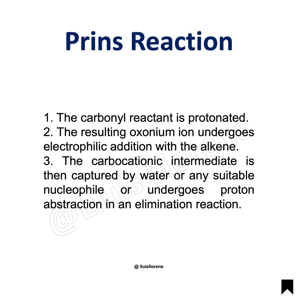 Prins Addition Prins Reaction | NROChemistry
