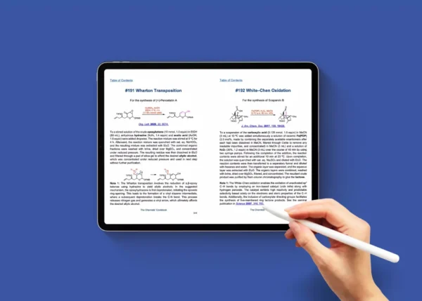 The Chemists' Cookbook_reactions example on ipad